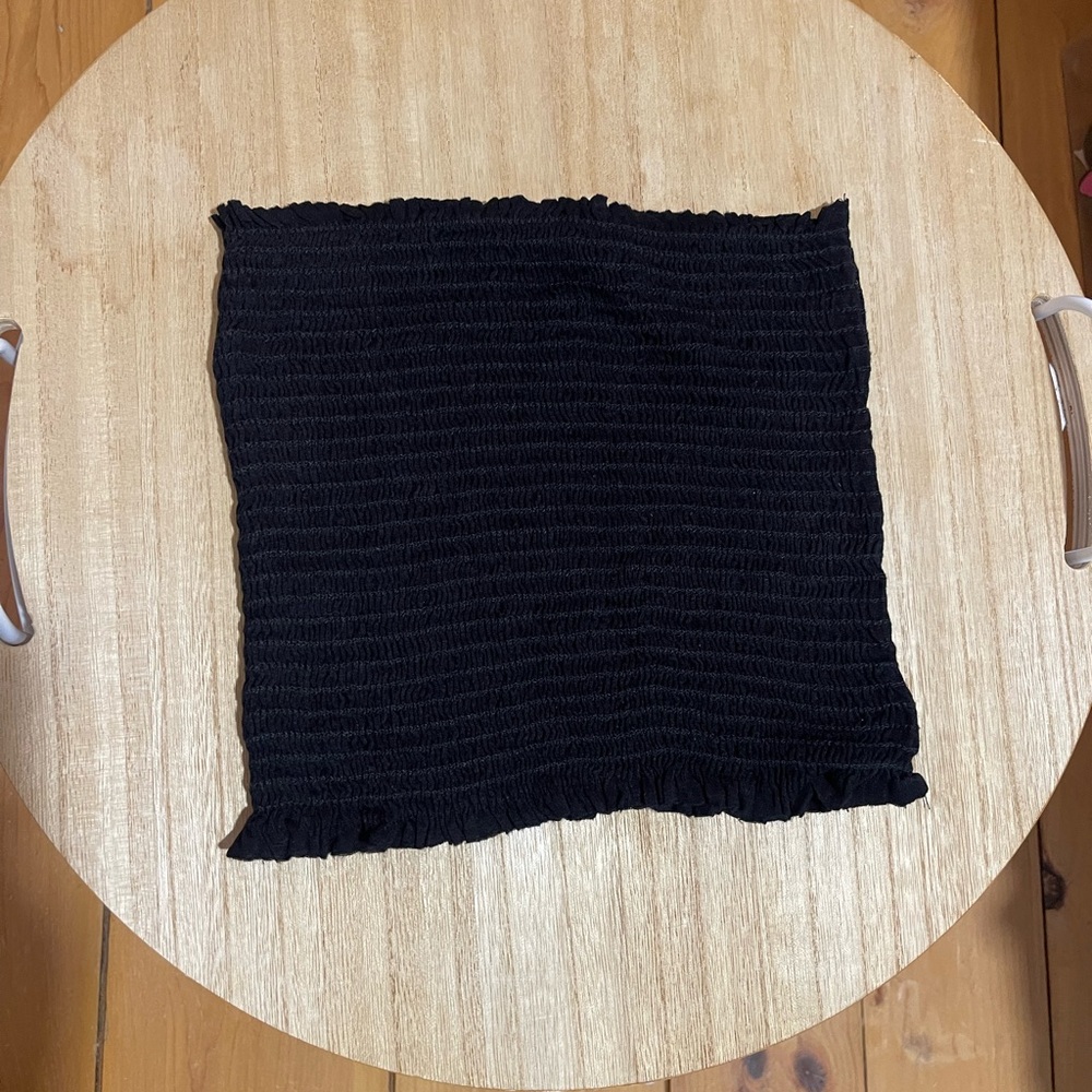 Lily Rain black texted tube top